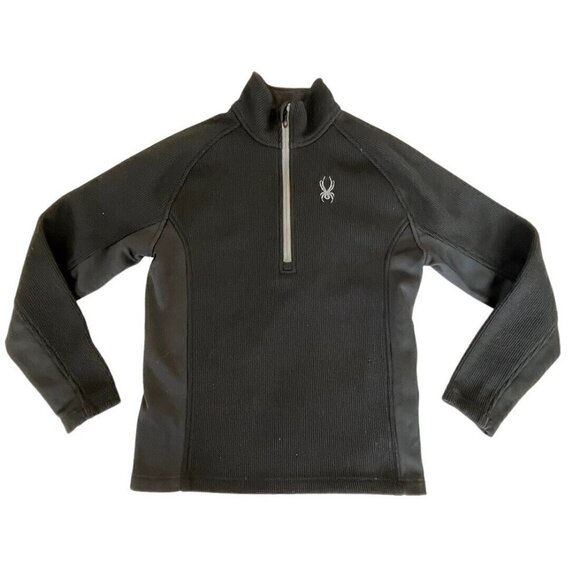Spyder Men's Sz S Outbound 1/2 Zip Black Pullover Sweater Jacket 1299048 - Picture 9 of 9